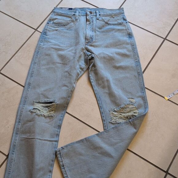 Lot Of 2 NWT Wrangler Original Cowboy Cut Jeans Natural Rise Light Blue Size 7 - Picture 5 of 12